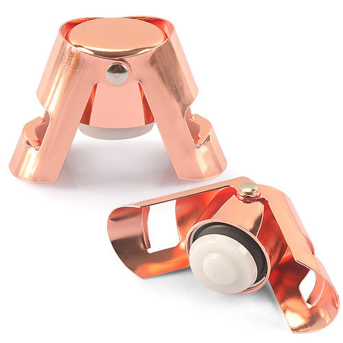 Stainless Steel Sealed Fresh-keeping Wine Stopper Kitchen dealsniper-net Electroplated Rose Gold Short