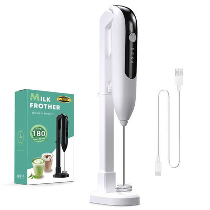 Automatic Home Foam Wireless Handheld Egg Beater Kitchen DealSniper.net White 245x116x155mm