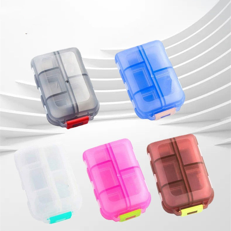 Travel Pill Organizer 10 Grid  Moisture Proof Pills Box