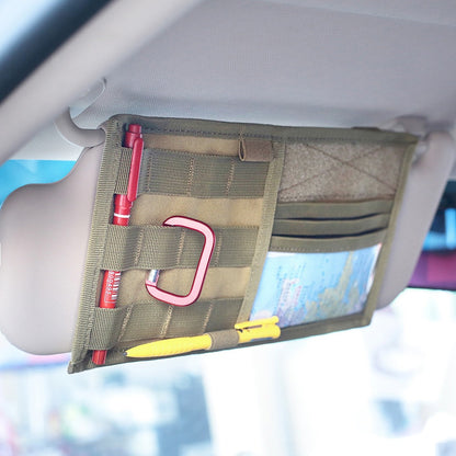 Car Sunshade Tactical Storage Bag Visor Panel Holder Car Auto Accessories Vehicle dealsniper-net