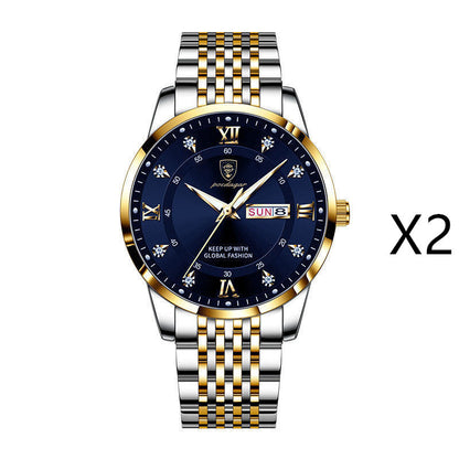New Men's Watch Waterproof Luminous Calendar Jewelry Gym From House 5Style 2PCS