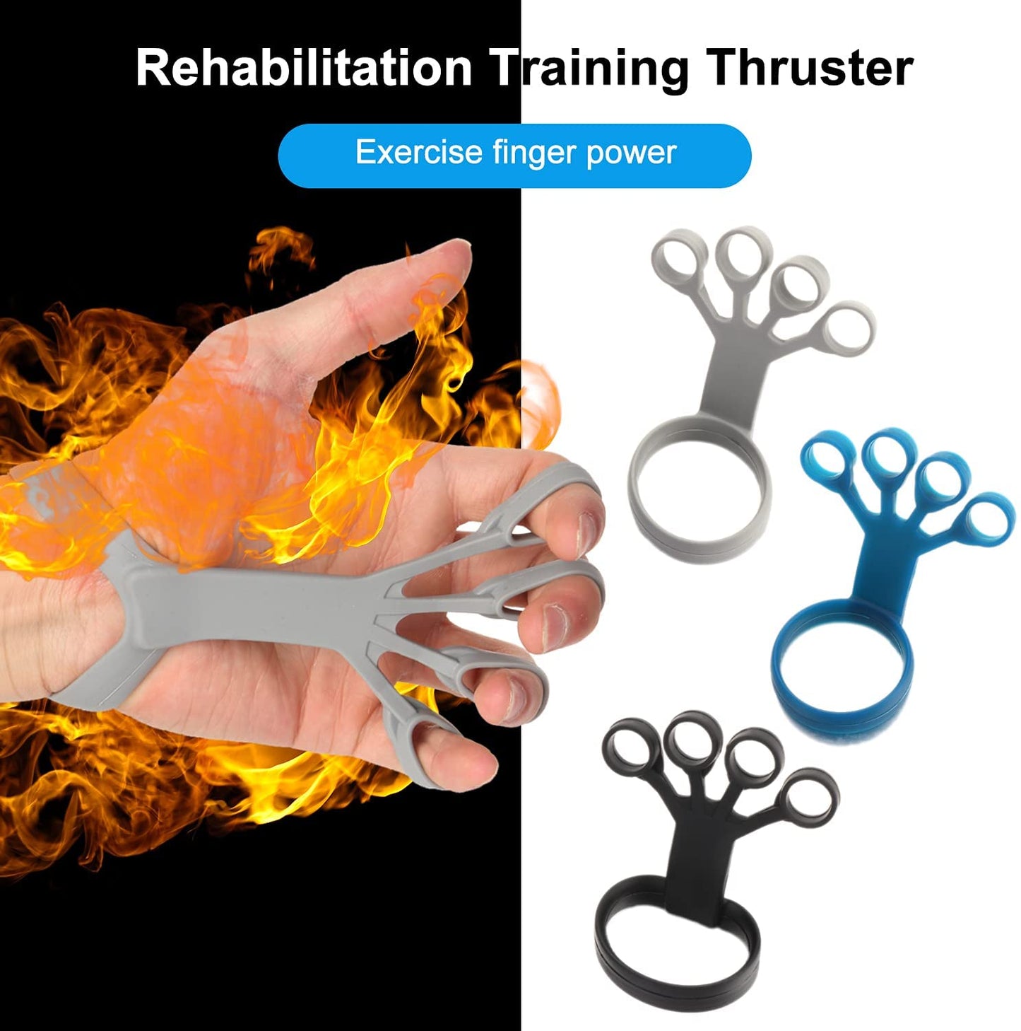 Silicone Grip Device Finger Exercise Stretcher Arthritis Hand Grip Trainer Sports DealSniper.net