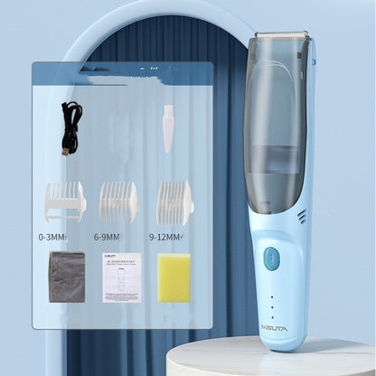 Baby Suction Type Electric Hair Clipper Kids DealSniper.net Upgraded Blue