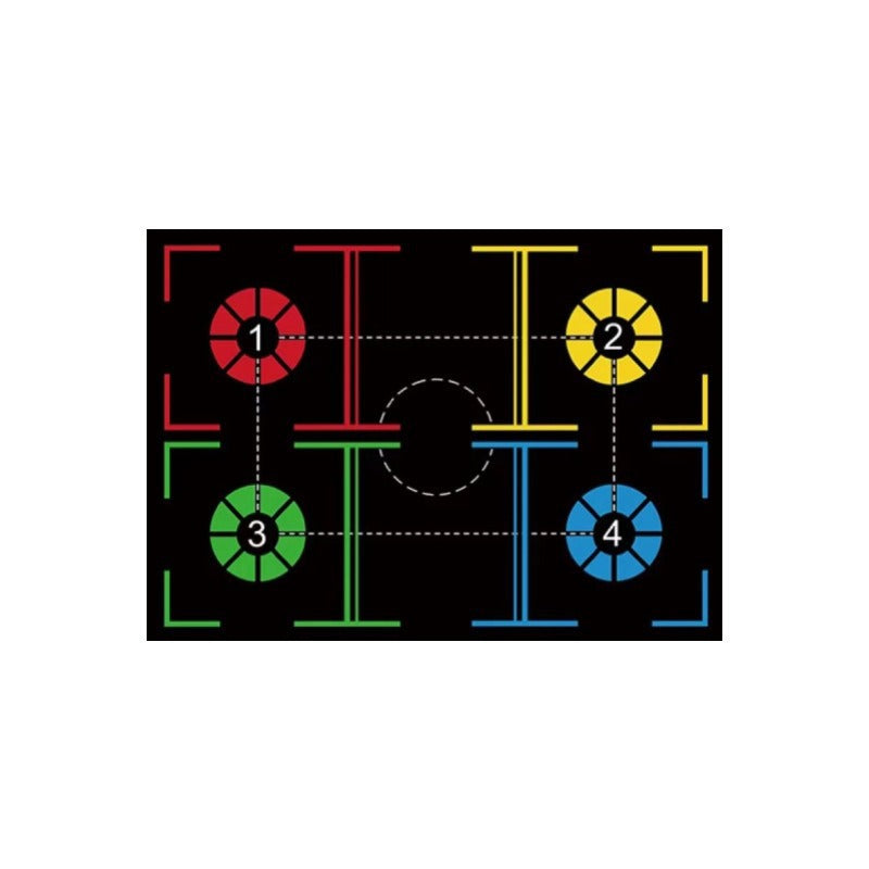 Basketball Training Mat Indoor Step Positioning Step Point Control Ball Sports dealsniper-net 4Style 30X40CM