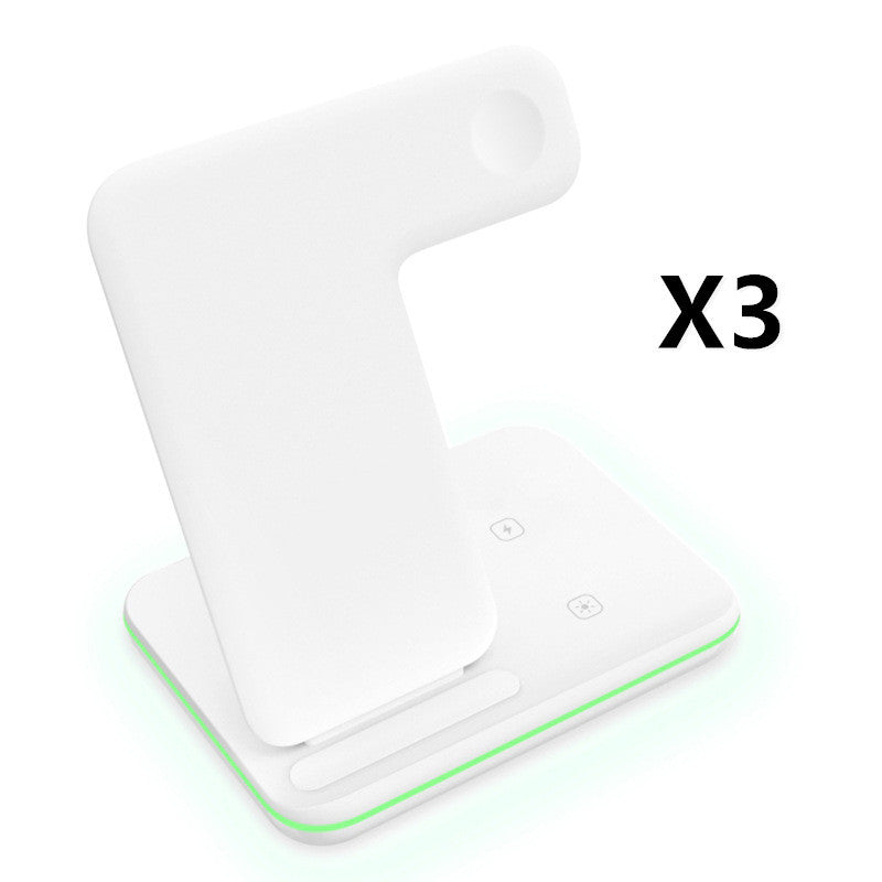 Compatible With Three-in-one Bracket Wireless Charger Electronics DealSniper.net White 3pcs