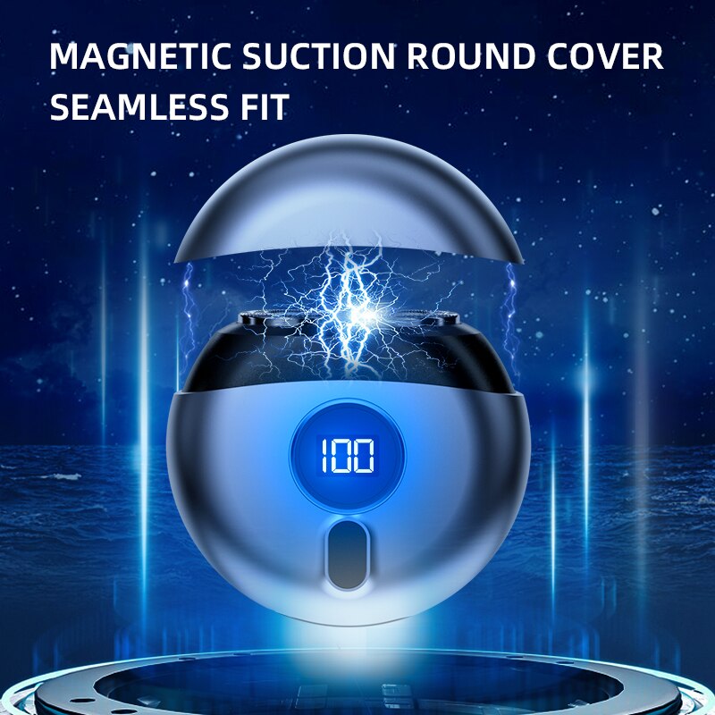 Mini Electric Razor Travel Men's Shaver LED Power Display Beauty dealsniper-net