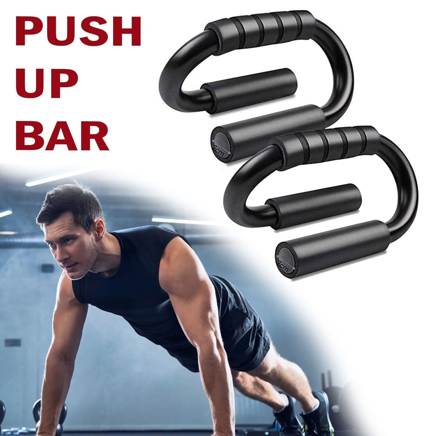 Body Sculptured Push Up Bars Press Handles Stands