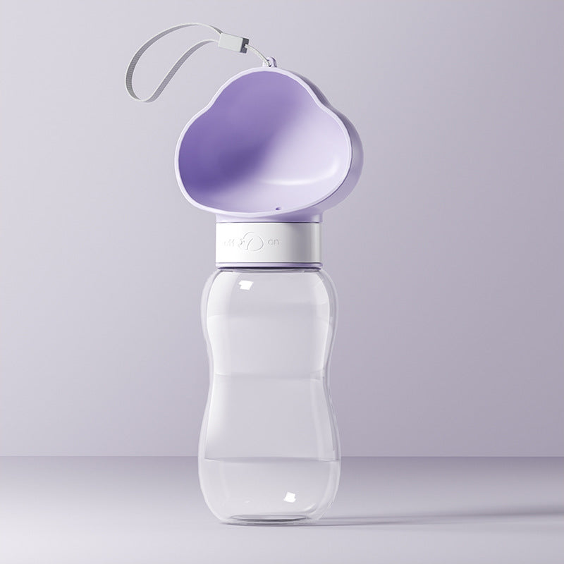 New Go Out Water Cup Portable Walking Dog Drinking Water Pet Supplies Deals DealSniper.net Clouds purple Large