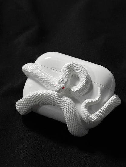 Creative Horrible Snake Wireless Earphone Case Headset Protective Case Electronics dealsniper-net
