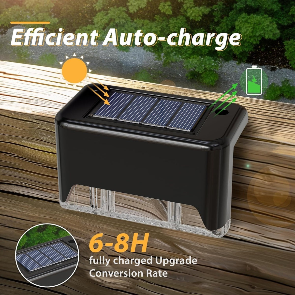 32&16 PCS Solar Deck Lights Outdoor Solar Step Lights Outdoor Gym From House