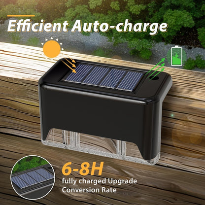 32&16 PCS Solar Deck Lights Outdoor Solar Step Lights Outdoor Gym From House