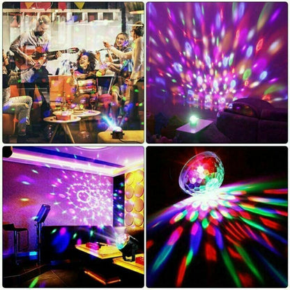 Disco Party Lights Strobe LED DJ Ball Sound Lamp Decoration