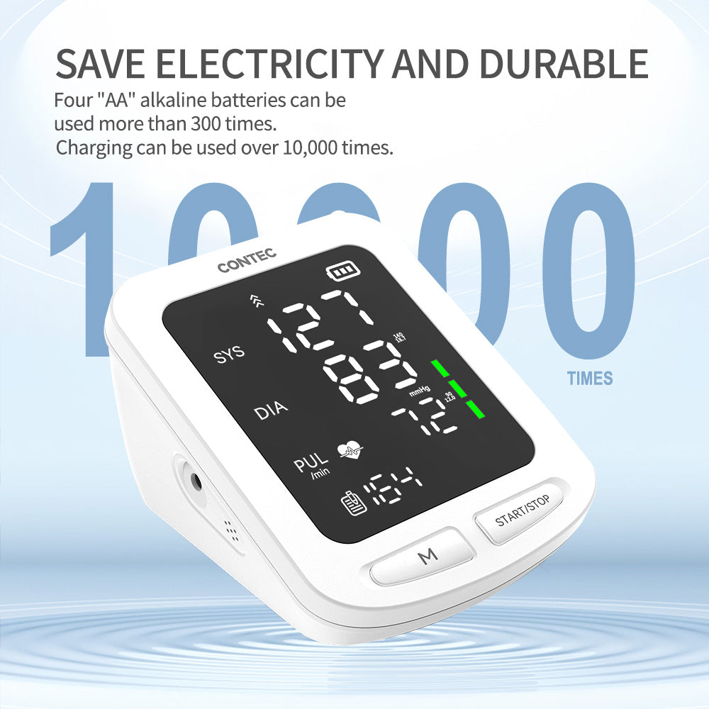 CONTEC08E LED Screen Electronic Sphygmomanometer Adult BP Cuff Monitor Blood Pressure NIBP Records Electronics DealSniper.net