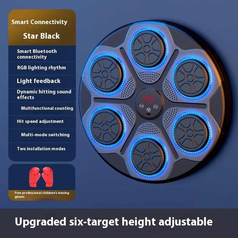 Music Boxing Machine Household With RGB Light Bluetooth Sports DealSniper.net Boxing Children Boxing Gloves No Specifications