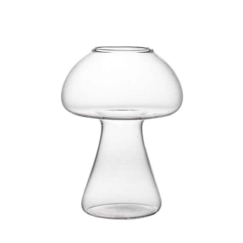 New Net Red Mushroom Cup Cocktail Glass Wine Kitchen Gym From House Transparent 1PCS