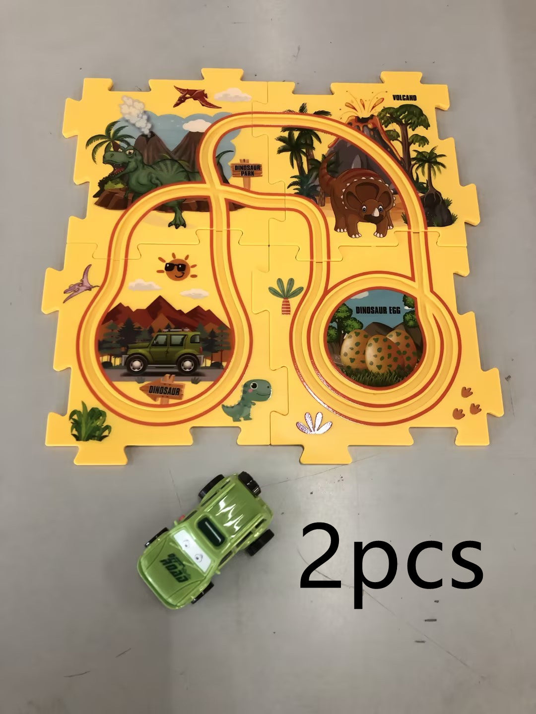 Children Puzzle Electric Railroad Speeder DIY Assembly