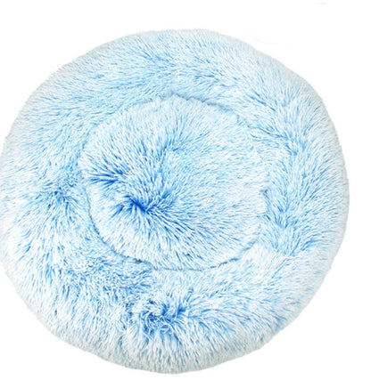 Plush Warm Dog Bed In Winter Pets DealSniper.net Gradient blue 100cm