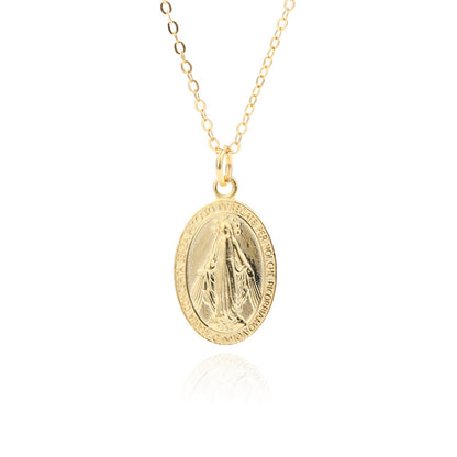 S925 Vintage Cameo Necklace Simple Personality Jewelry dealsniper-net