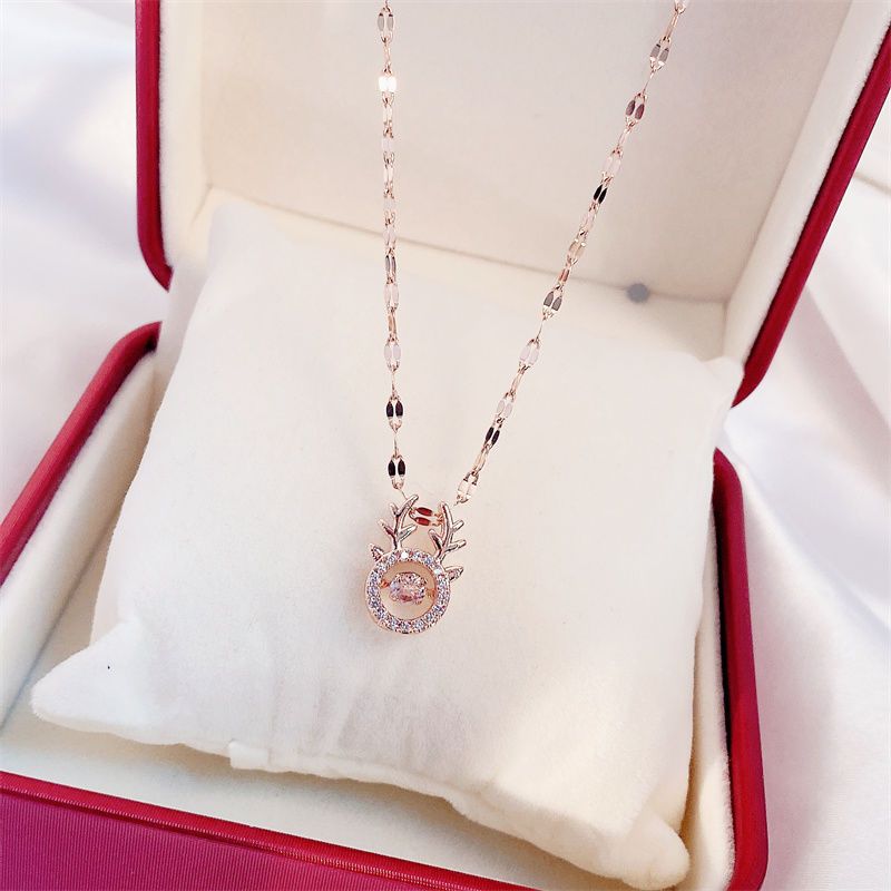 Valentines Day Gift Perfume Bottle Pendant Titanium Steel Necklace Jewelry Gym From House X036