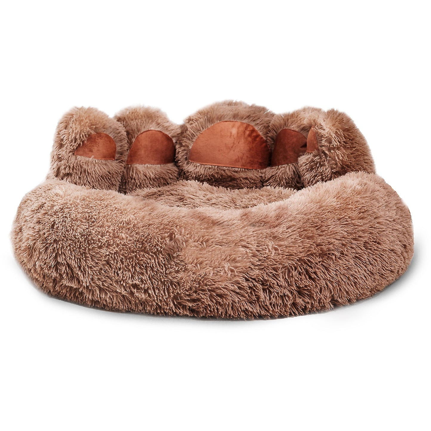 Cute Dog Bear Paw Shape Dog Bed, Dog Beds & Furniture Pets dealsniper-net Khaki 18inch