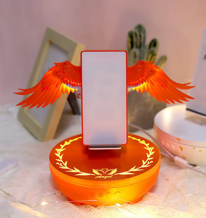 Speaker Wireless Charger Creative Mobile Phone Fast Charging Gadgets Gym From House Orange Red