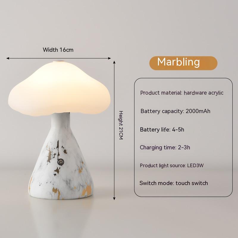 Creative Touch Charging Lamp Atmosphere Home Decor Gym From House Marble Pattern
