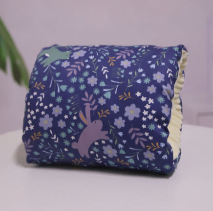 Adjustable Baby Cotton Nursing Arm Pillow Breastfeeding Kids Gym From House Deep blue background rabbit 25X23CM