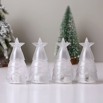 Christmas Decorations Christmas Tree Transparent Crystal Night Light Holidays Gym From House