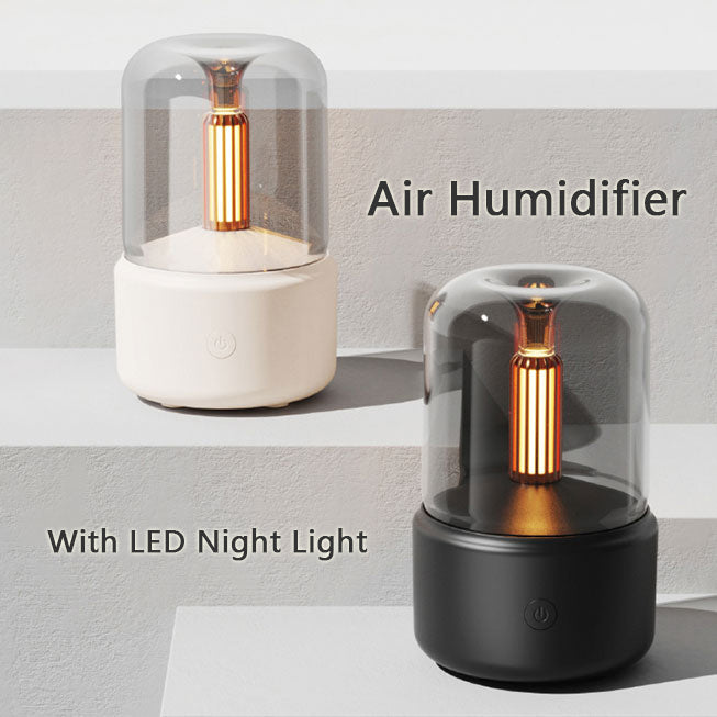 Atmosphere Light Humidifier Candlelight Aroma Diffuser Portable Home Decor DealSniper.net