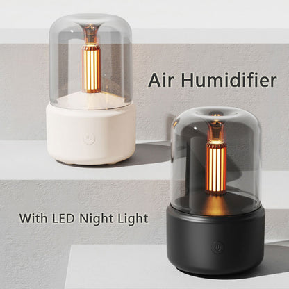 Atmosphere Light Humidifier Candlelight Aroma Diffuser Portable Home Decor DealSniper.net
