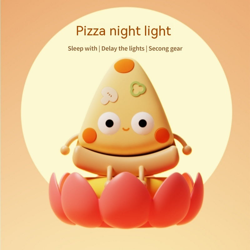 Creative Lovely Bedroom Soft Light Pizza Decompression Toy Kids dealsniper-net