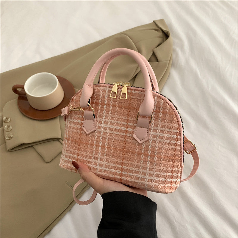Fashionable Simple New Western Style Shoulder Messenger Bag Women Gym From House Pink