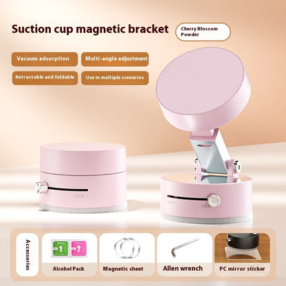 Foldable Magnetic Vacuum Car Phone Holder Foldable Suction Cup Vehicle Gym From House