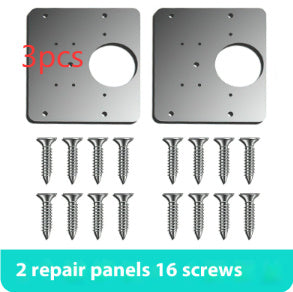 Stainless Steel Hinge Repair Installer Tools DealSniper.net 2 Veneer 16 Screws 3pcs