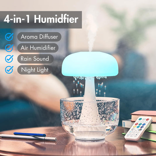 Jellyfish Raindrop Humidifier Ultrasonic Atomization House dealsniper-net