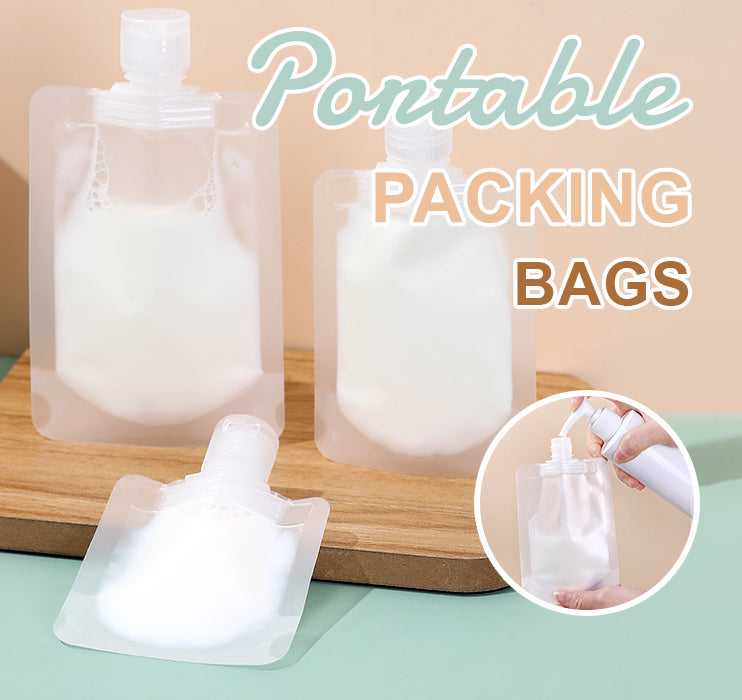 Transparent Travel Portable Fluid Makeup Packing Bag