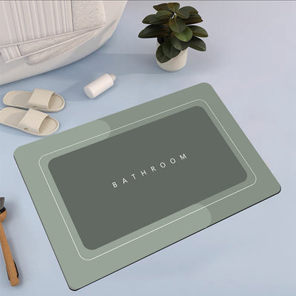 Bathroom Absorbent And Quick-drying Floor Mat House DealSniper.net Baikal Matcha 40X60 1PCS