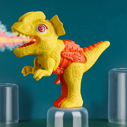 Dinosaur Sound Fire Spray Gun Tyrannosaurus Rex Triceratops Sound Light Summer Outdoor Disinfection Safe Gun Kids Toy Portable Kids dealsniper-net Yellow Dilophosaurus