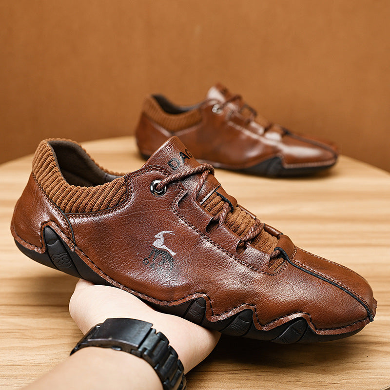 High Quality Men Sneakers Fashion Lace-up Flats Shoes Men dealsniper-net