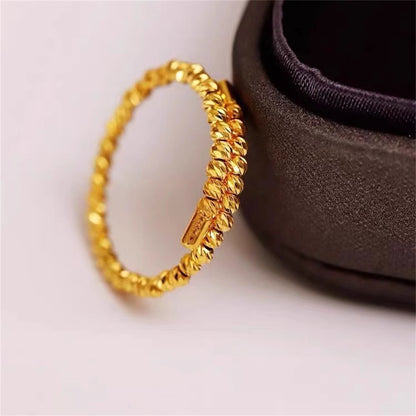 New Arrival Women's Ring Vietnamese Gold Thin Circle Ring Jewelry Gym From House