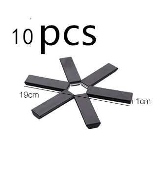 Kitchen Non-slip Folding Insulated Mat Heat Resistant Cushion Pad Kitchen dealsniper-net Black 10pcs
