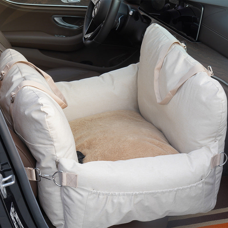 Linen Car Safety Seat Front Dog Bed Pets Gym From House