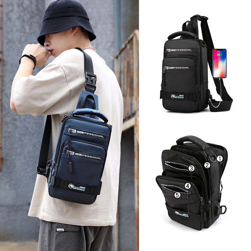 Multifunction Bags For Men Nylon Backpack Crossbody