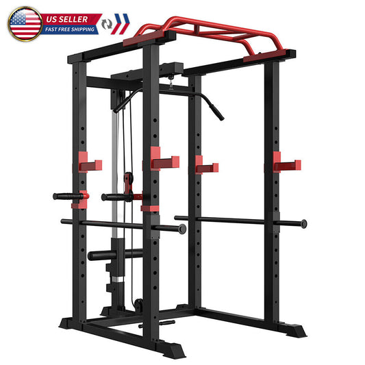 Multi-functional Power Cage Home Adjustable Pullup Squat Sports Gym From House