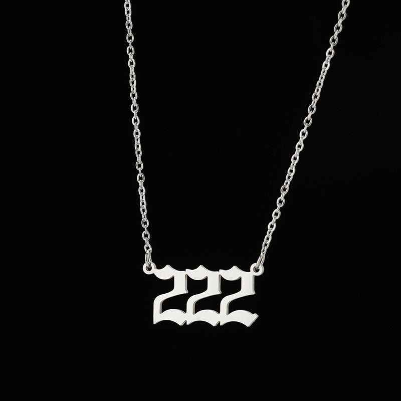 Women's New Angel Lucky Digital Pendant Necklace Jewelry dealsniper-net