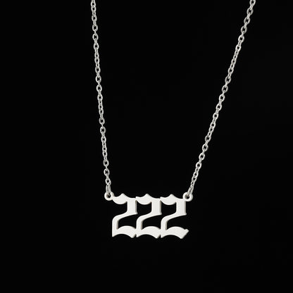 Women's New Angel Lucky Digital Pendant Necklace Jewelry dealsniper-net