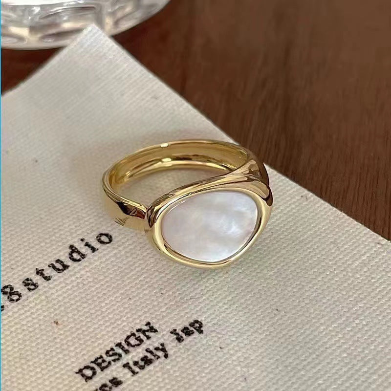 Women's Ring With High-End & Unique Design Cold Minimalist Style Women Gym From House Style 4 1pcs