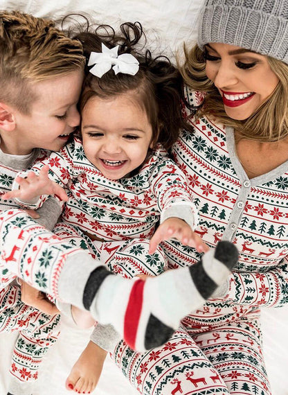 Christmas Pajamas Family Matching New Year Father Mother Kids Deals DealSniper.net