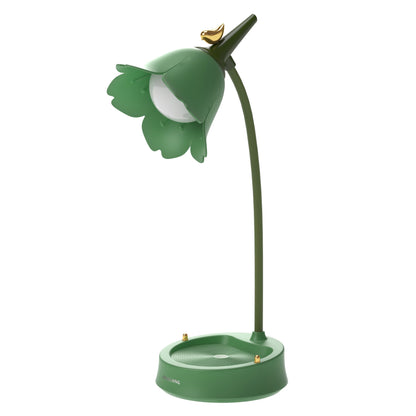 Flower LED Desk Lamp Student Lighting Touch Reading Lamp House dealsniper-net Green USB