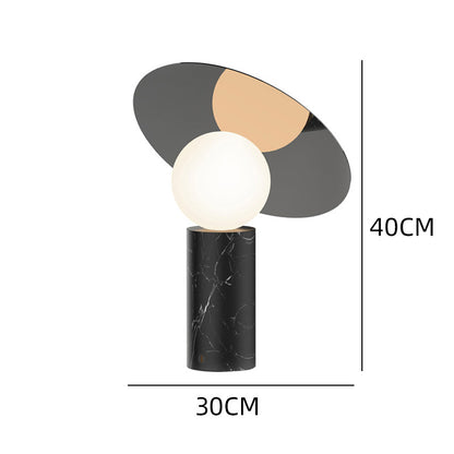Art Table Lamp Designer Bedroom Bedside Marble Decoration Home Decor DealSniper.net Chrome 220V US
